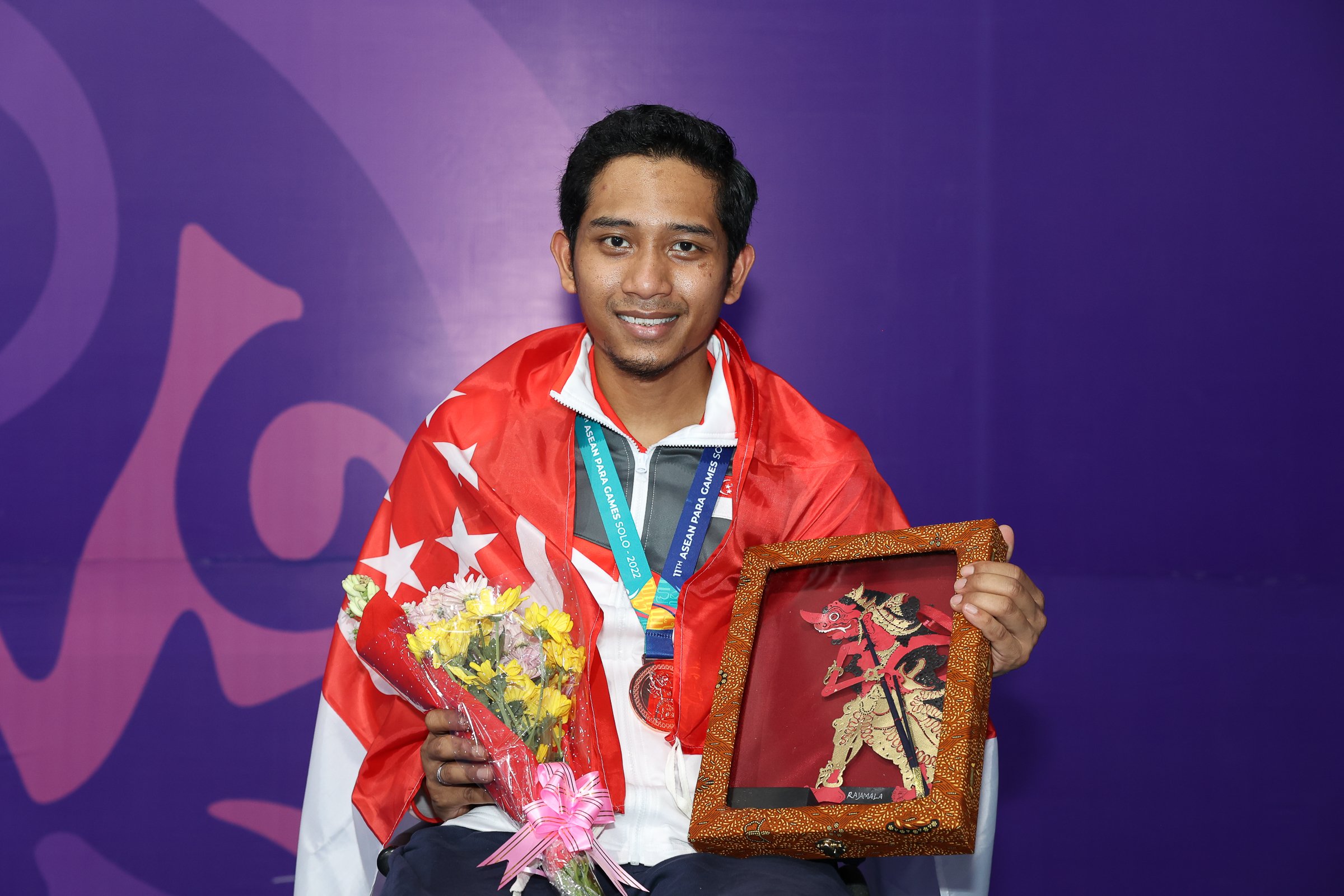 20220805_Solo 2022_Table Tennis_Mens Singles-TT3_Victory Ceremony_Muhammad Dinie Asyraf_Credit SNPC Calvin Teoh_-3