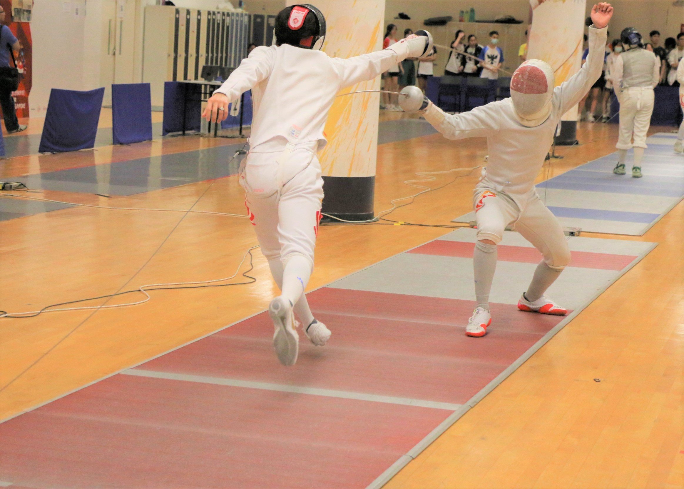 2023-04-20_NSG Fencing Mens Epee Div A_Photo by Anbumani(15)_ROBSON SAMUEL vs LIM TENG JUN (Elimination)
