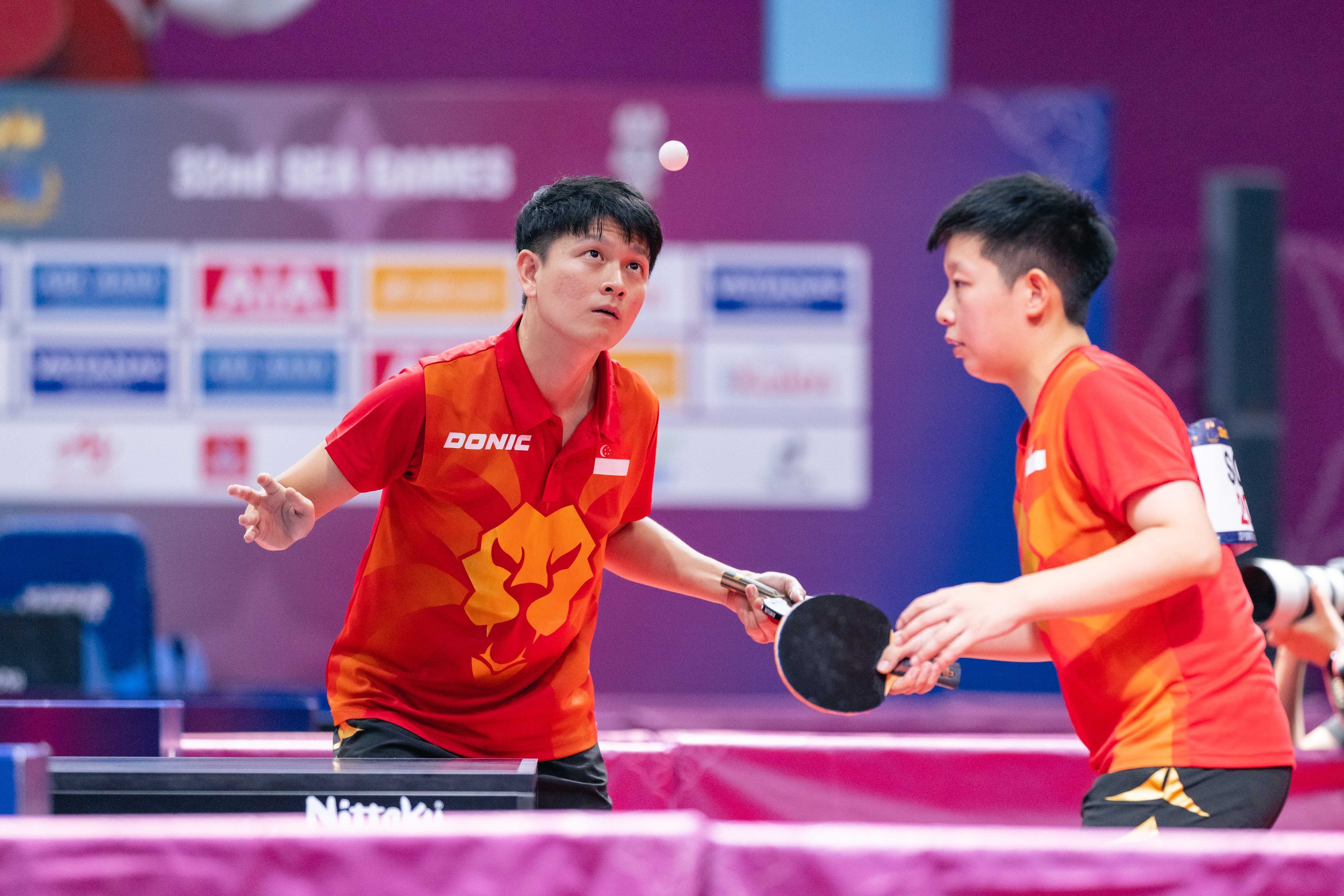 Cambodia 2023 Paddlers hold nerve for table tennis men’s doubles gold