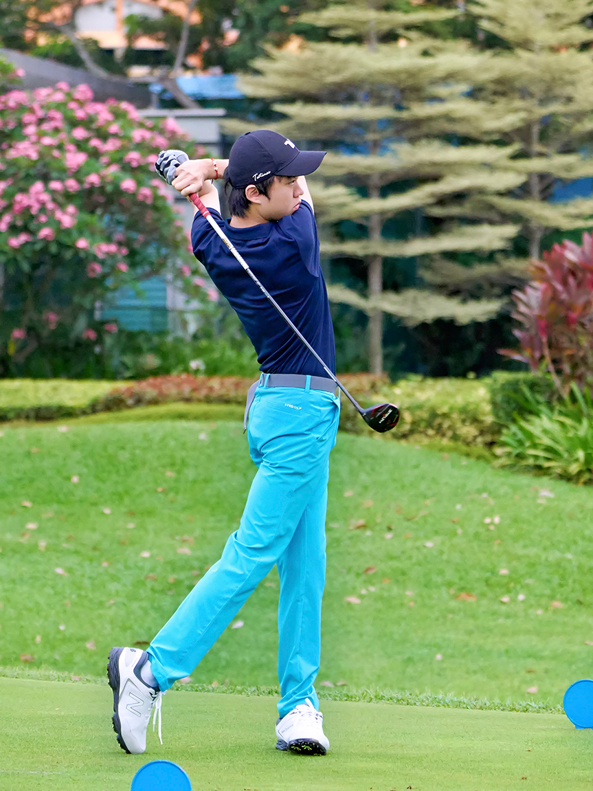 2024-04-15_NSG Golf Championship Master Course @Laguna Nationals_Photo by Eric Koh DSC06273 Division A boy tees off at 1st Tee
