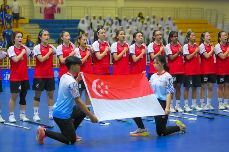 SEA Games 2025: Singapore women's floorball team clinch silver after narrow loss to Thailand