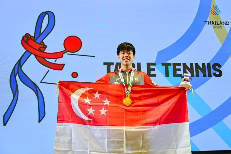 SEA Games 2025: Izaac Quek completes second straight triple sweep with men’s singles gold