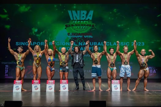 Over 60 Athletes Competed in Singapore's First INBA Natural Bodybuilding Championships