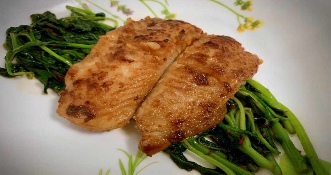 Sweet Glazed Fish with Vegetables