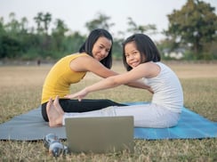 Parent child yoga
