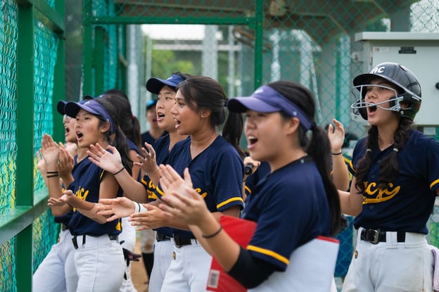 Cheers from the ACJC teammates echoed across the softball field
