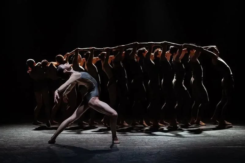 Ballet dancers performing