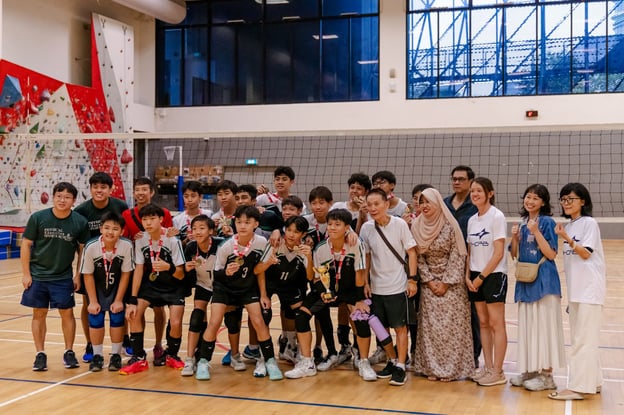 This is the champions of NSG Volleyball C Division Boys League 2 2024! Big congratulations to CTSS!