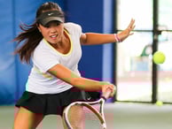 How do I perform a tennis volley?