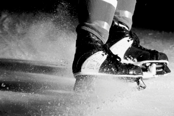 ice skating stop