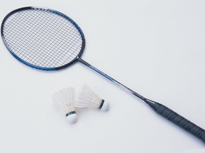 Badminton Racket and Shuttlecock