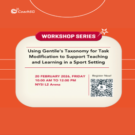 Event for Using Gentile's Taxonomy for Task Modification to Support Teaching and Learning in a Sport Setting