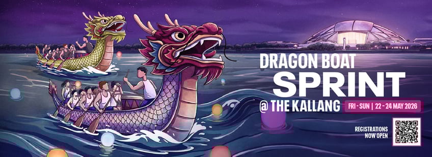 Dragon Boat Sprint @The Kallang
