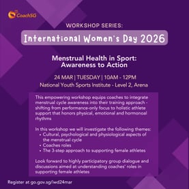 Event for Menstrual Health in Sport : Awareness into Action 