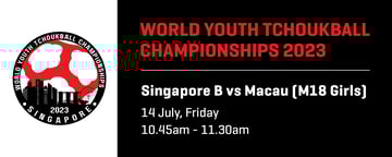 World Youth Tchoukball Championships 2023 | M18 Girls Singapore B vs Macau