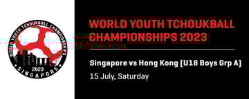 World Youth Tchoukball Championships 2023 | U18 Boys Singapore vs Hong Kong (Grp A)
