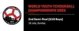 World Youth Tchoukball Championships 2023 | U18 Boys 2nd Semi-final | Chinese Taipei vs Hong Kong