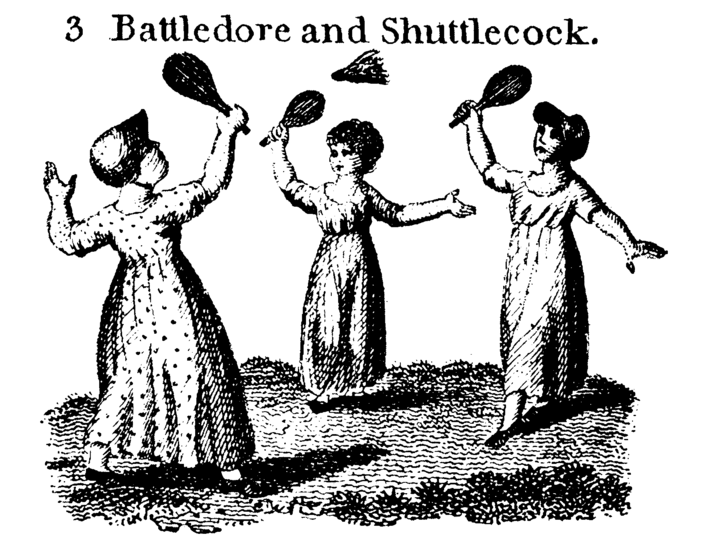 Battledore  Shuttlecockprecursor to badminton