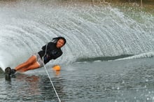Water skiing events: Slalom