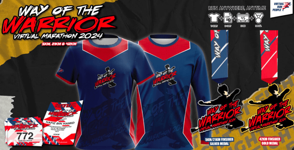 Way of the Warrior Virtual Marathon 2024
