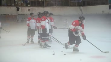 Behind the Red and White