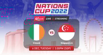 Ireland 🇮🇪 vs 🇸🇬 Singapore A | Nations Cup 2022