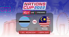 Botswana 🇧🇼 vs 🇲🇾 Malaysia | Nations Cup 2022