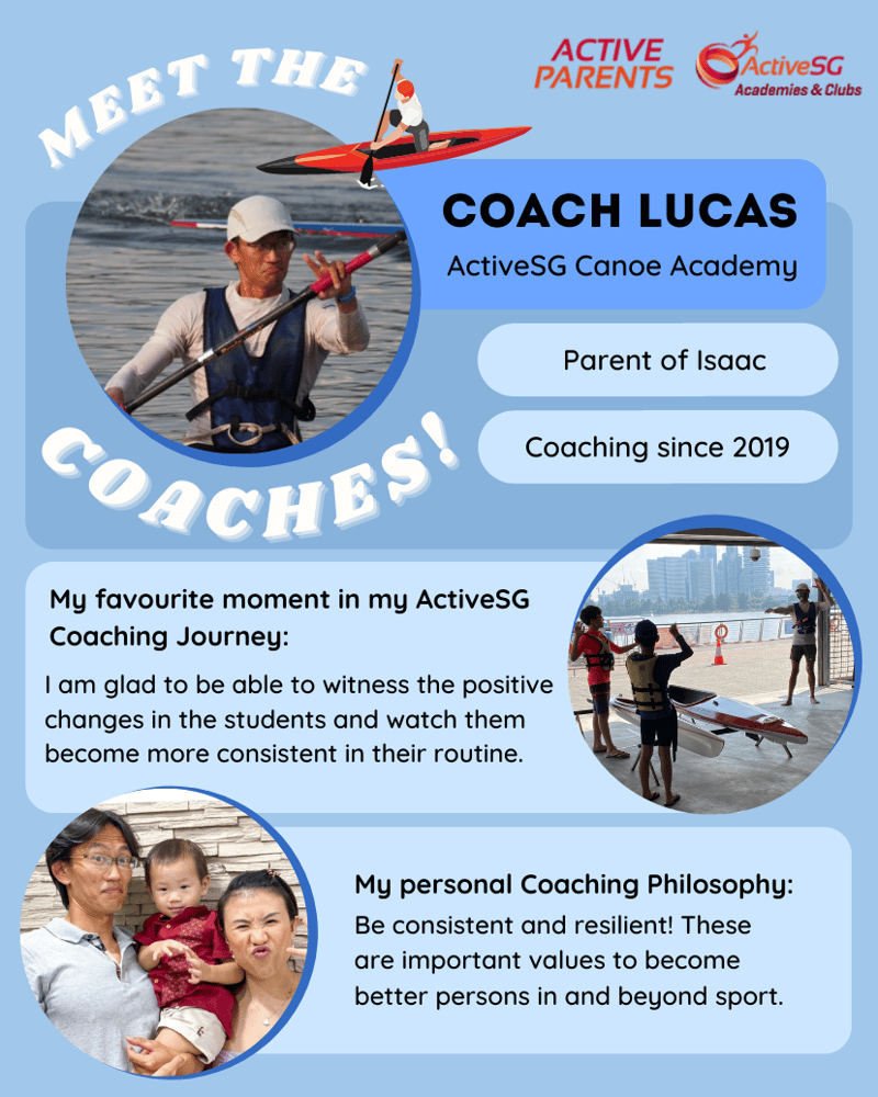 Coach Lucas ActiveSG Canoe Academy
