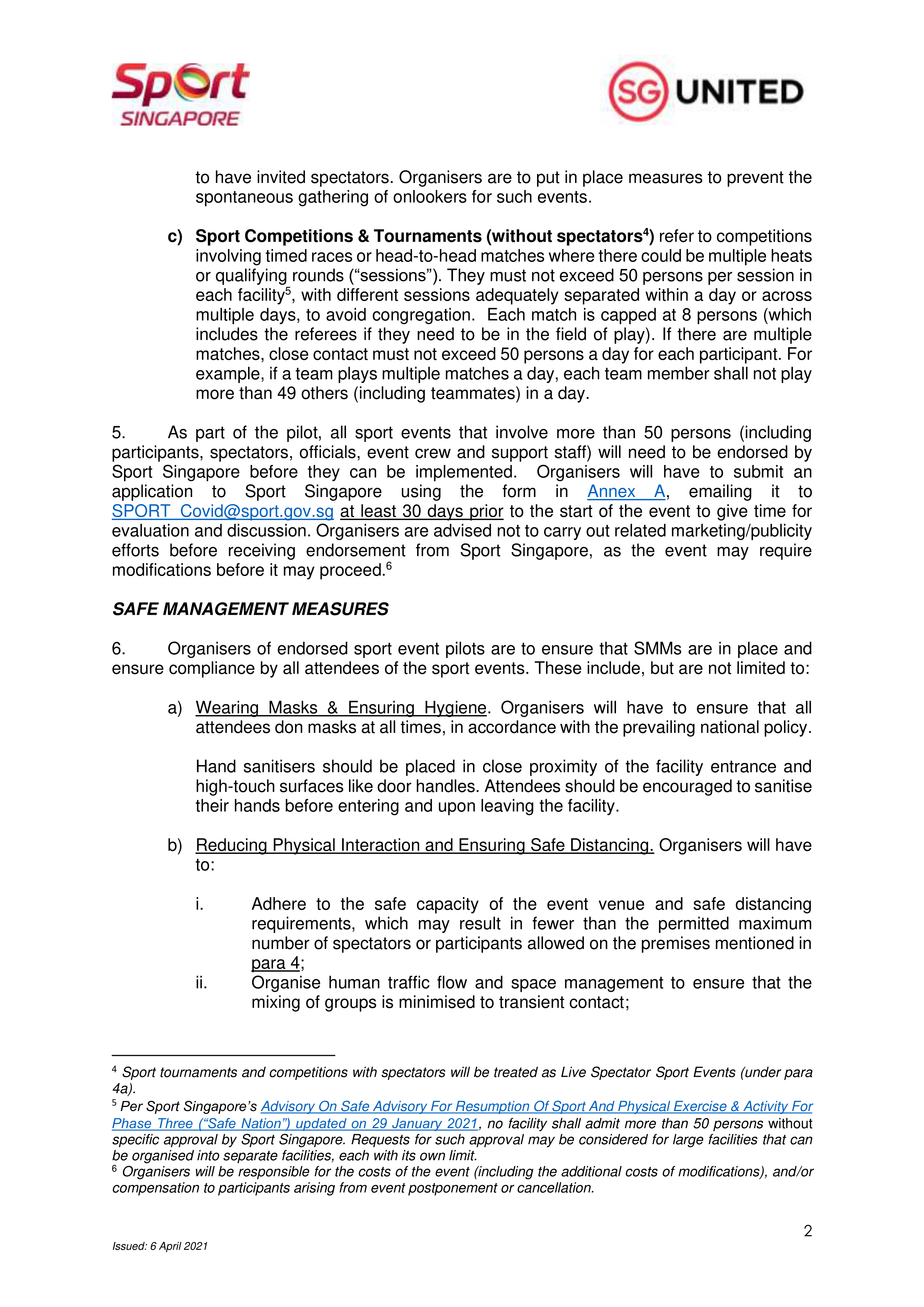 Addendum to Advisory_Info on Sport Event Pilots copy-2