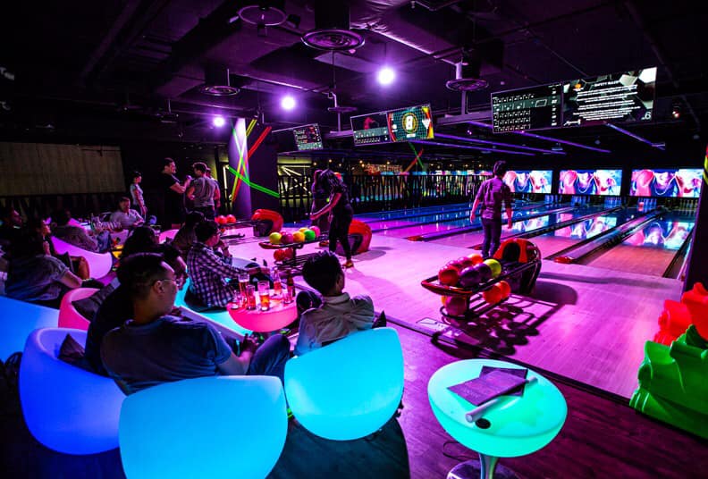 Cosmic bowling night at K Bowling Club