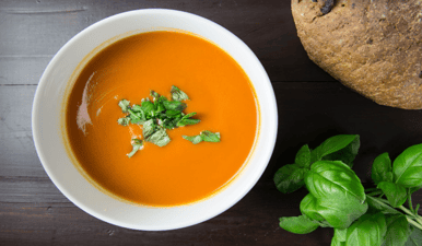 Creamy Pumpkin Tofu Soup
