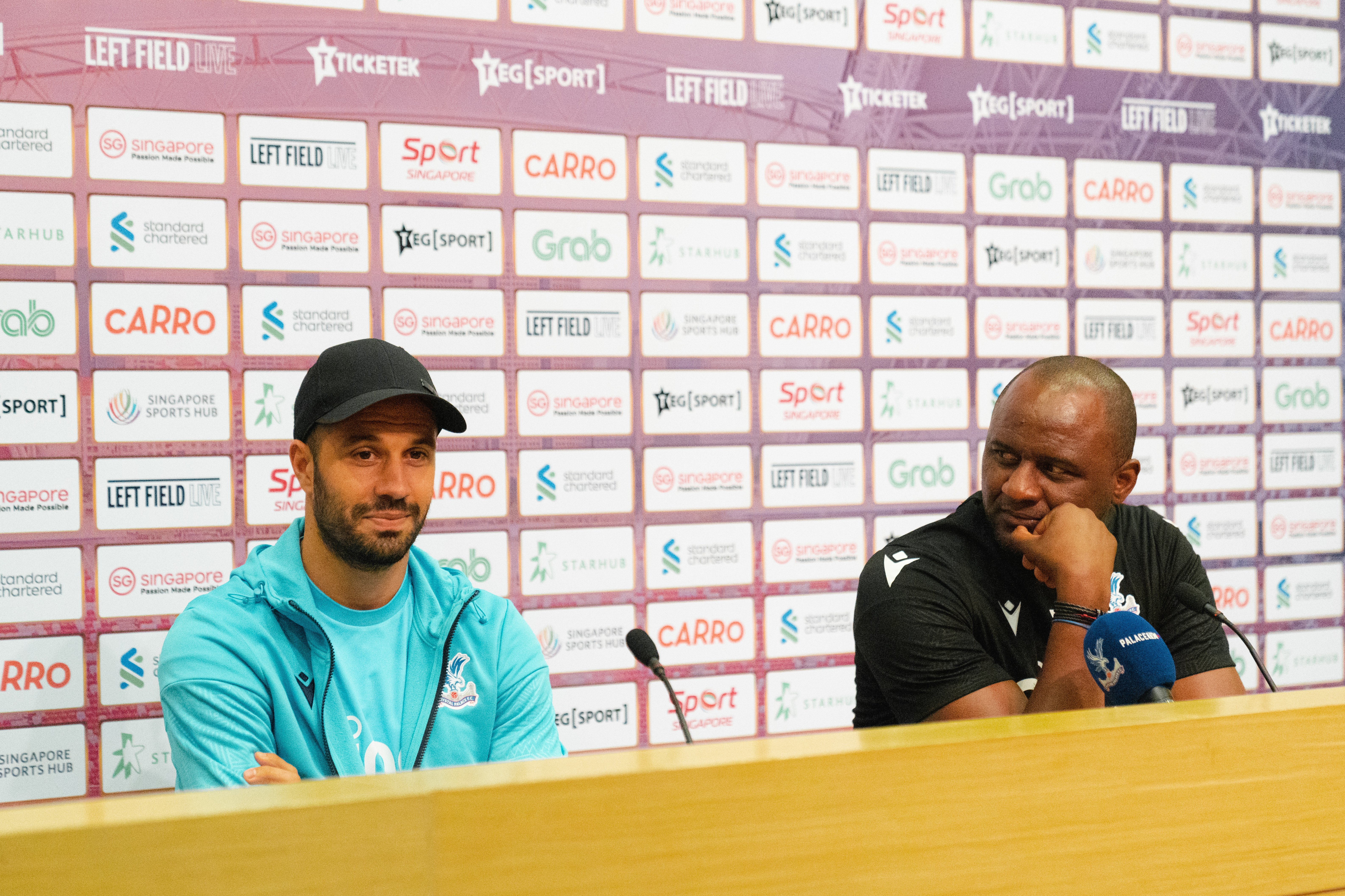 Luka Milivojevi? and Patrick Vieira_Photo credit Standard Chartered Singapore Trophy 2022