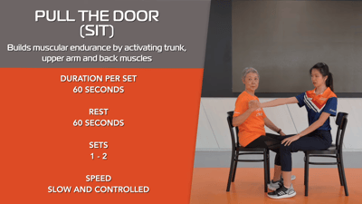 Active Health: Pull the Door (Sit)