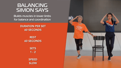 Active Health: Balancing Simon Says