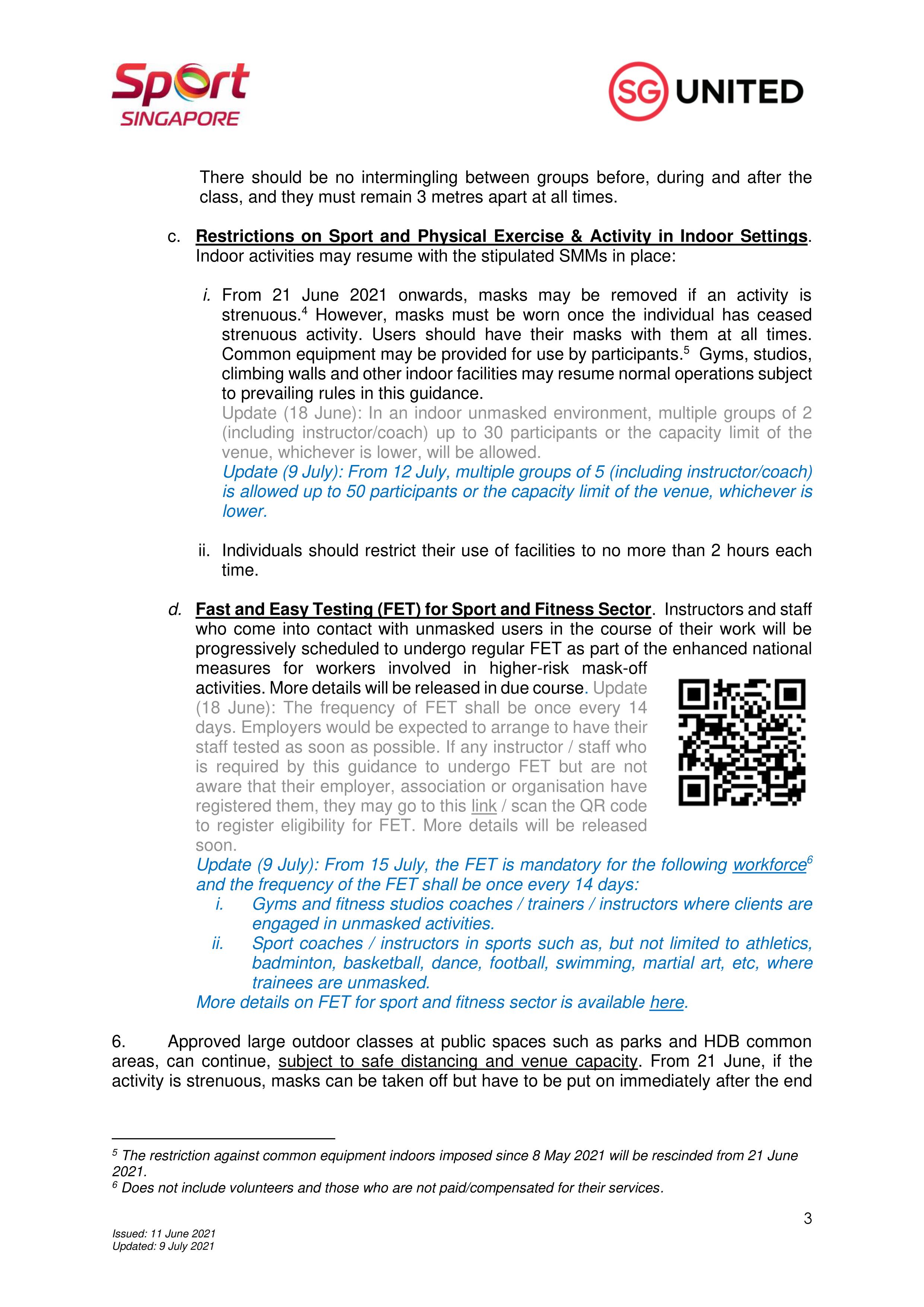 Updated 9 July 2021_Calibrated Easing of SMM for Sport_PE_PA-3