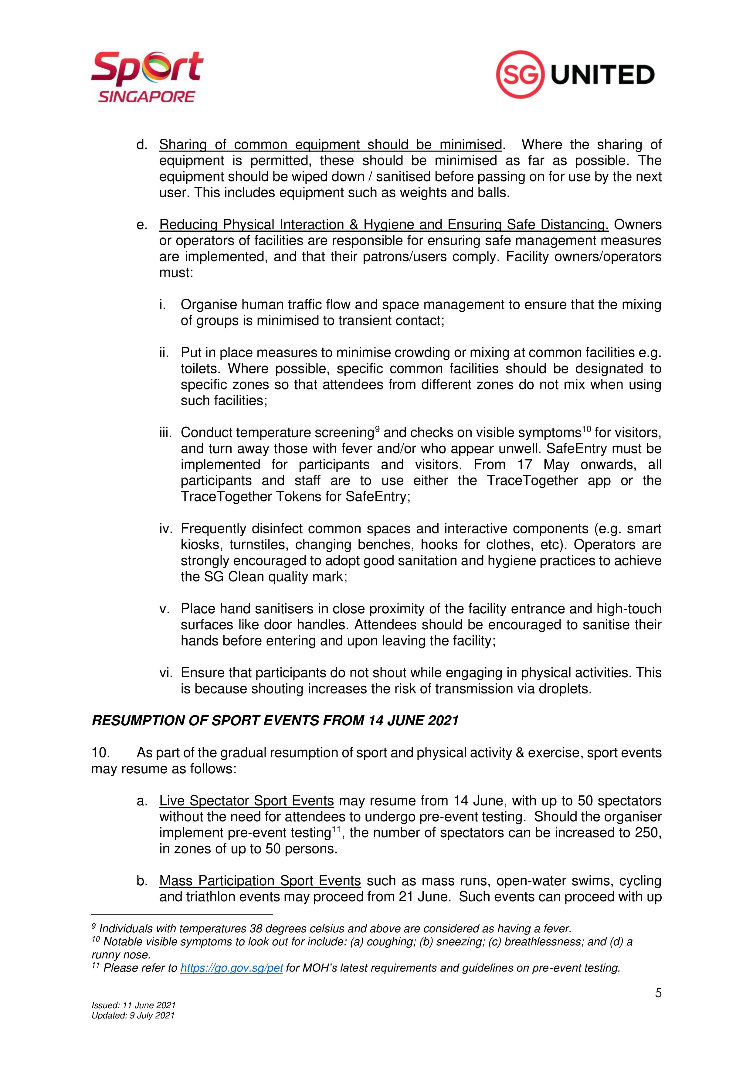 Updated 9 July 2021_Calibrated Easing of SMM for Sport_PE_PA-5