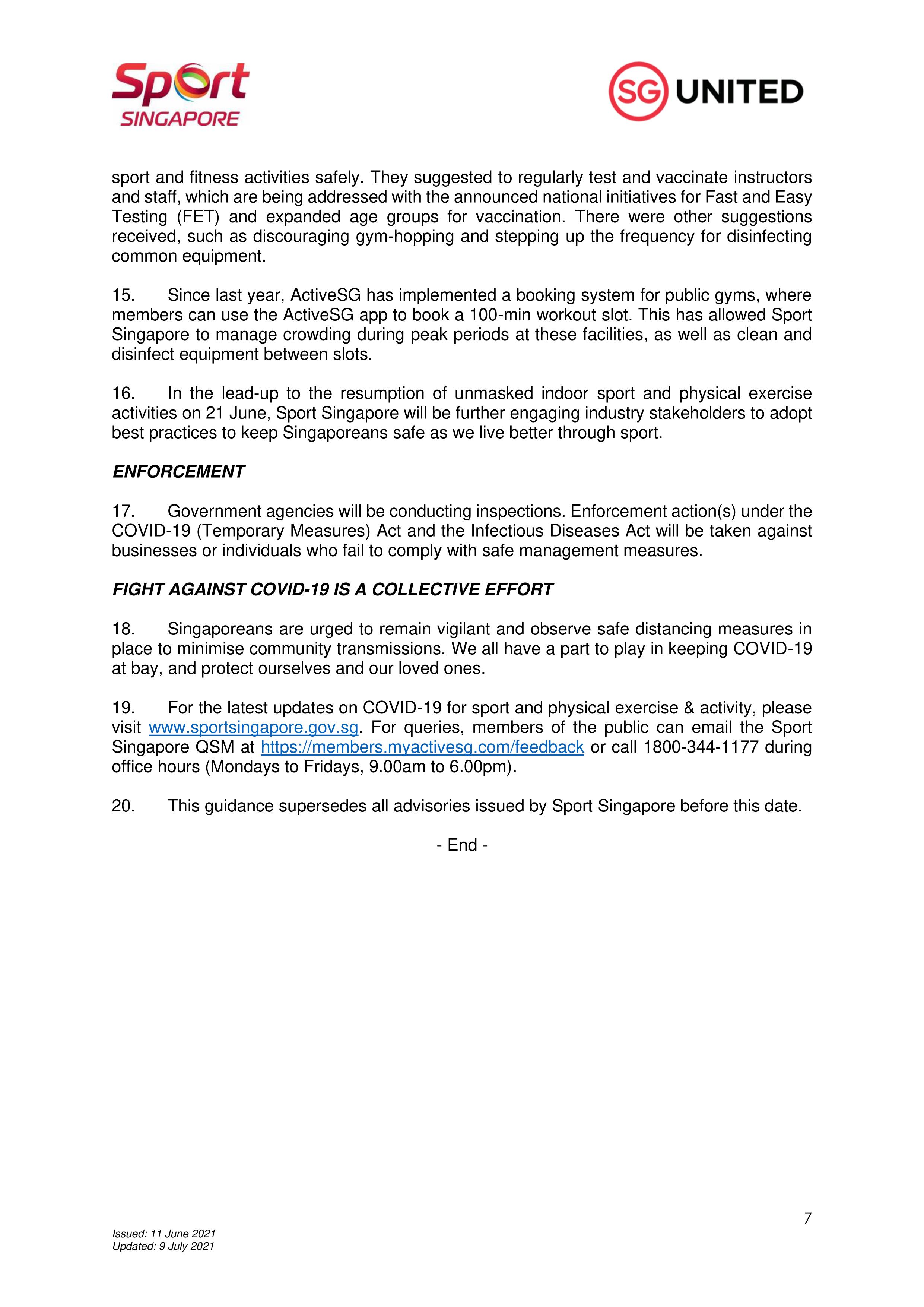 Updated 9 July 2021_Calibrated Easing of SMM for Sport_PE_PA-7