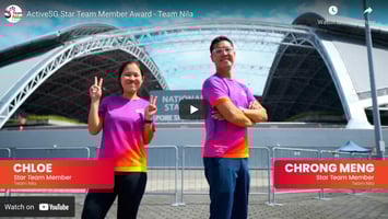 Team Nila receives ActiveSG Star Team Member Award!