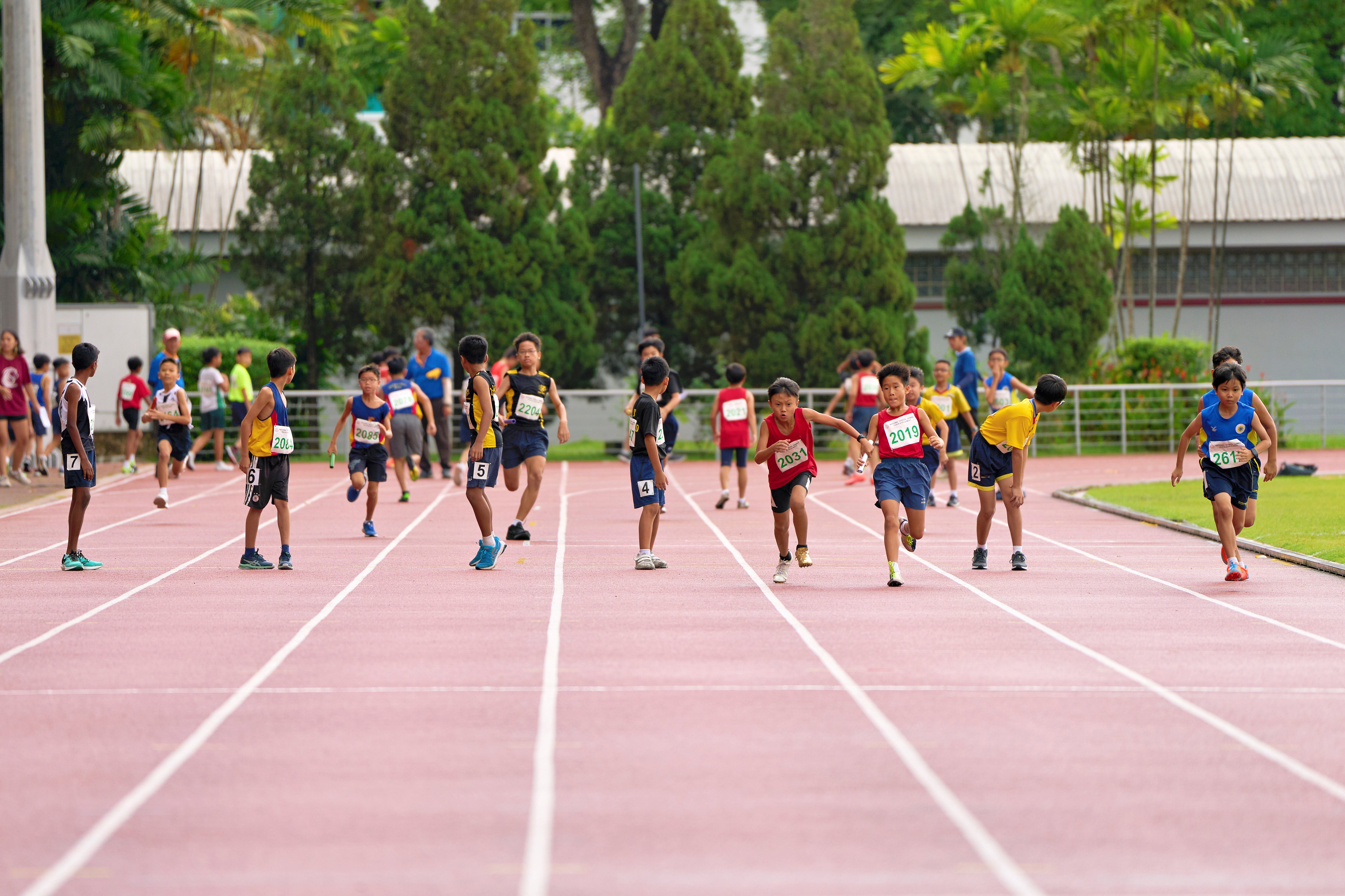 2023-05-16 Pri Sports T&F Championships Photo by Eric Koh, 4 x 50m Relay DSC00254