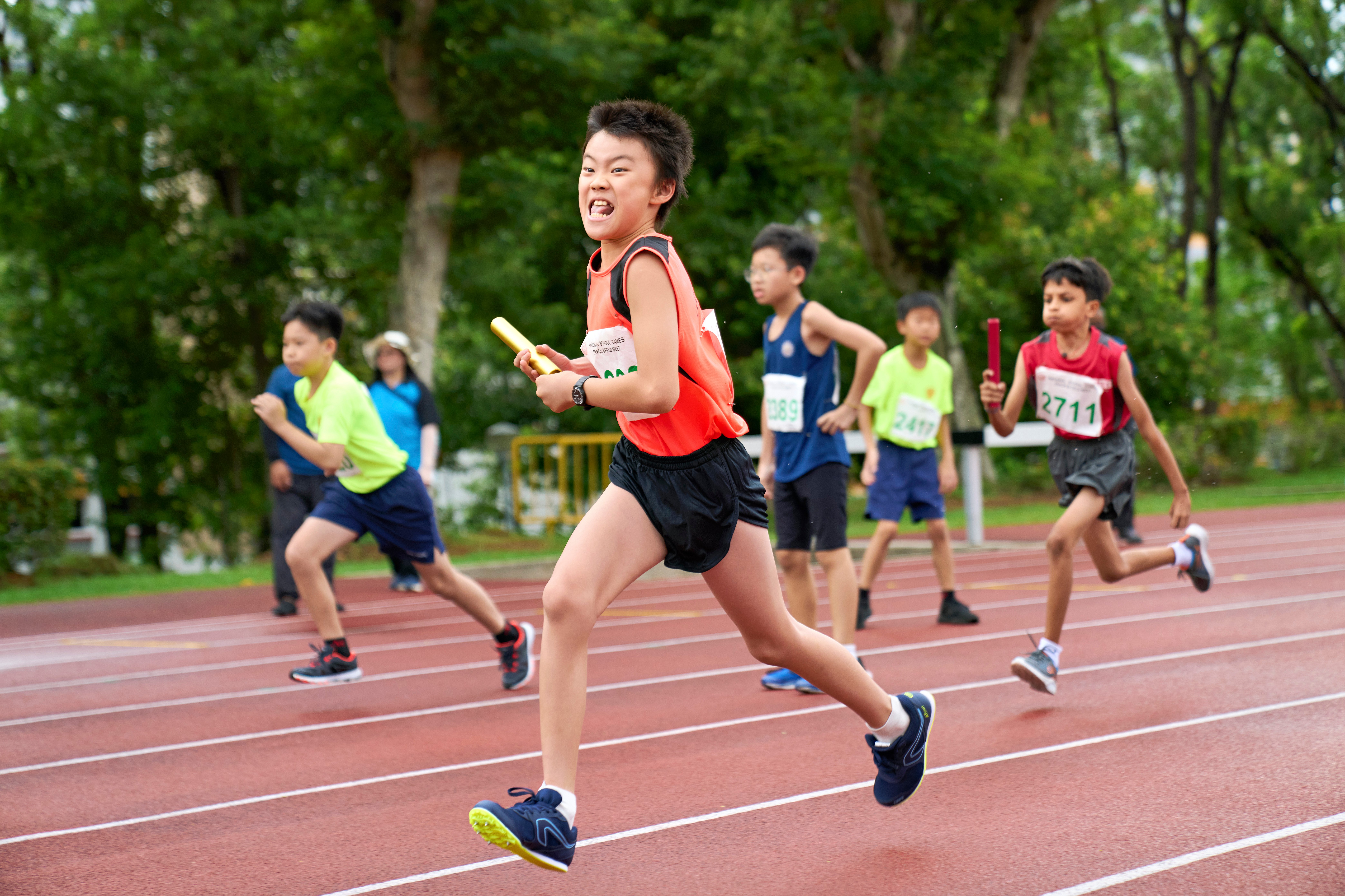 2023-05-16 Pri Sports T&F Championships Photo by Eric Koh, 4 x 50m Relay DSC00322