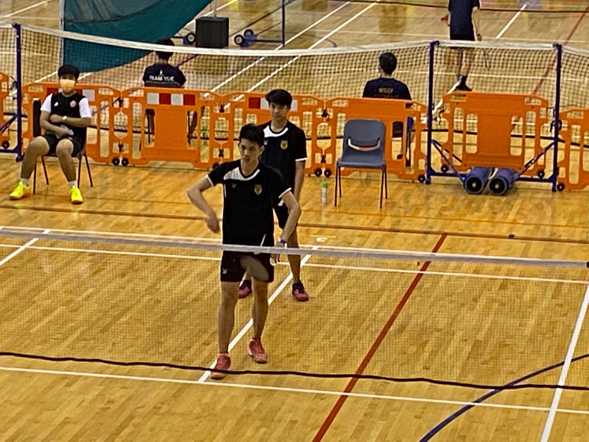 NSG A Div boys badminton - RI vs VJC second doubles RI duo