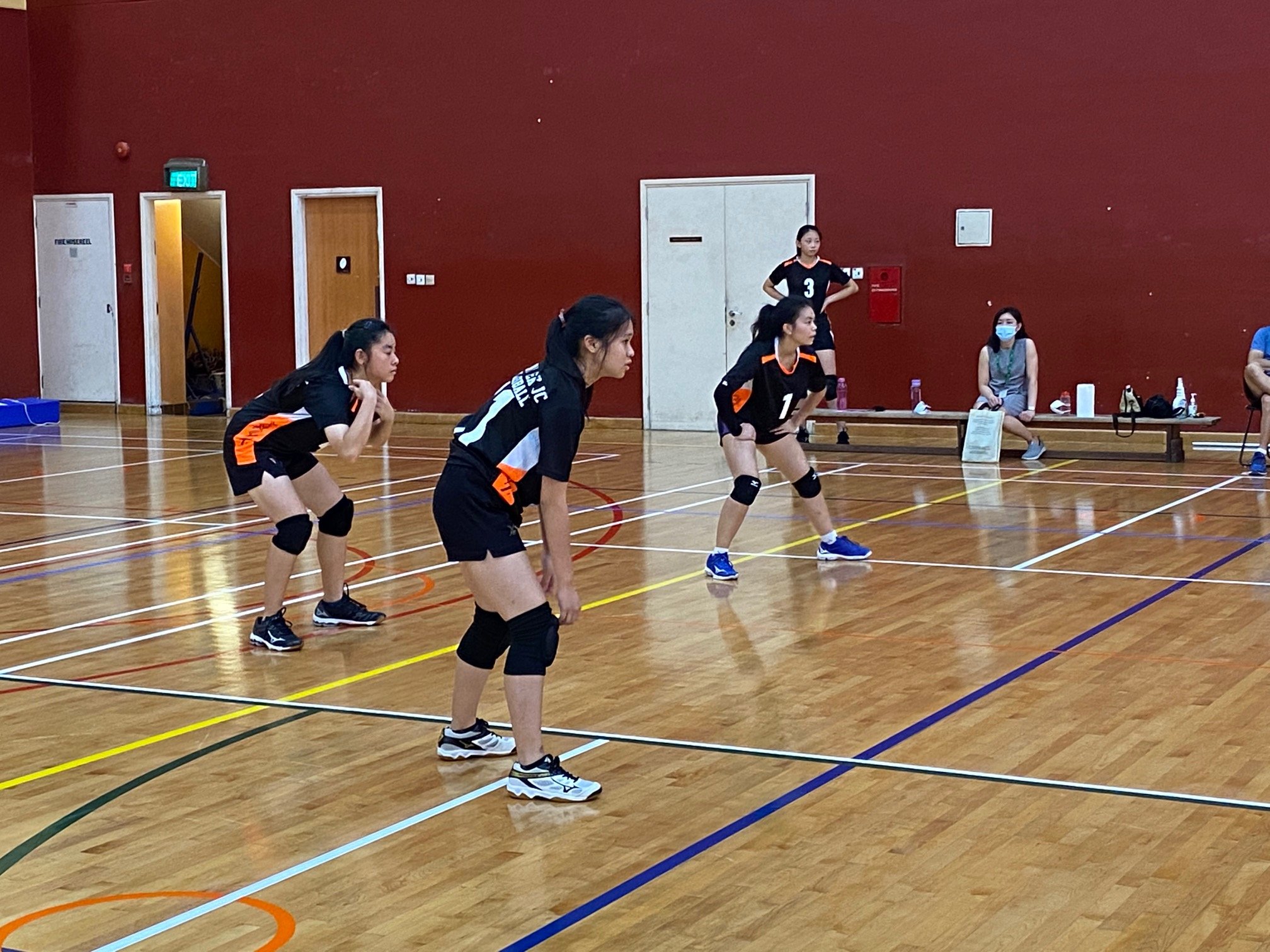 NSG A Div girls’ volleyball prelim rd - ACJC (red) vs TJC (black) 6