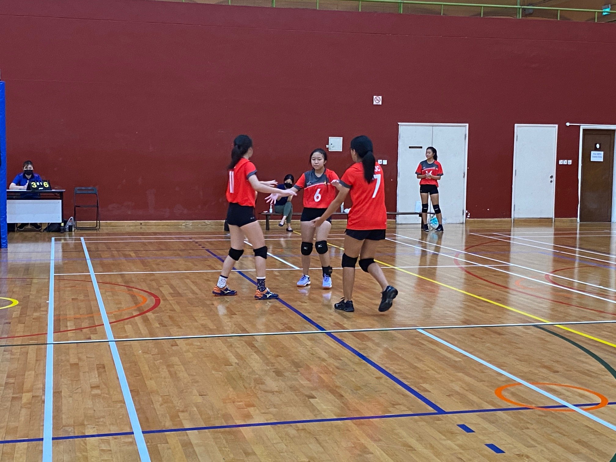 NSG A Div girls’ volleyball prelim rd - ACJC (red) vs TJC (black) 9