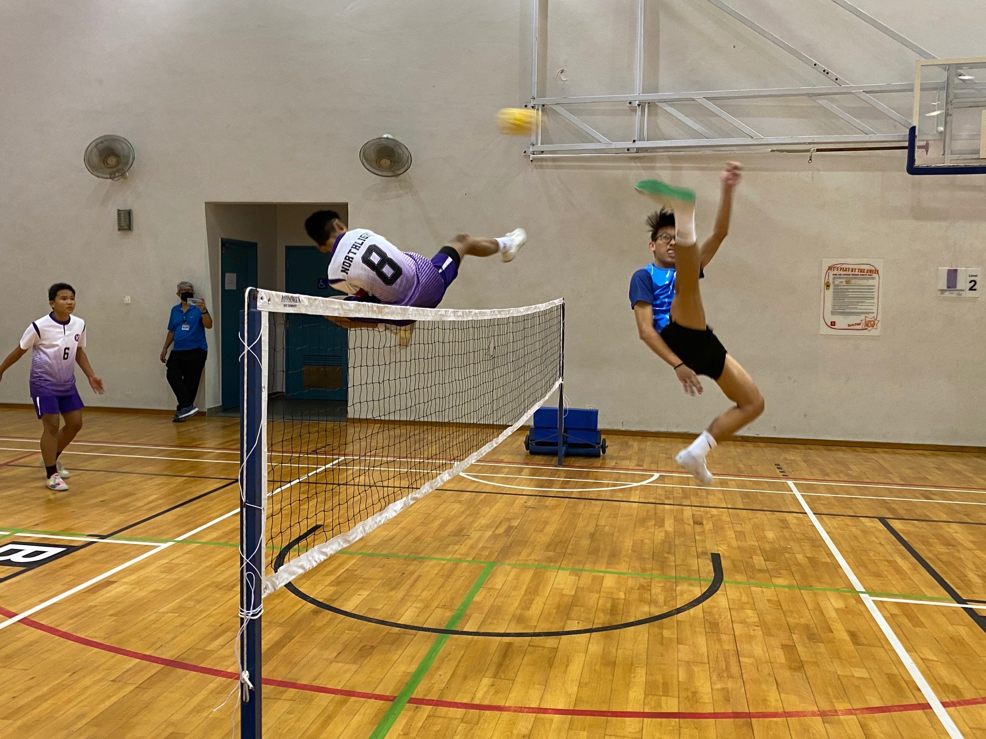 NSG A Div sepak takraw - Woodlands (blue) vs Northlight (purple) second regu-2