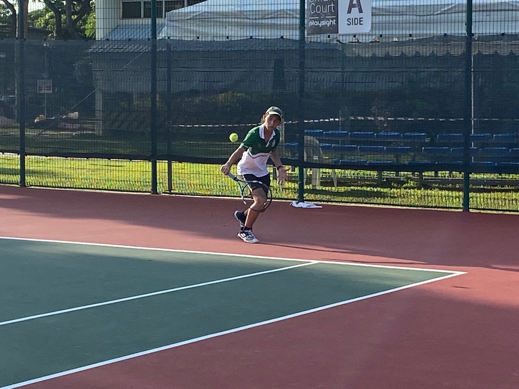 NSG B Division boys’ tennis Victoria vs SJI 1st singles 3