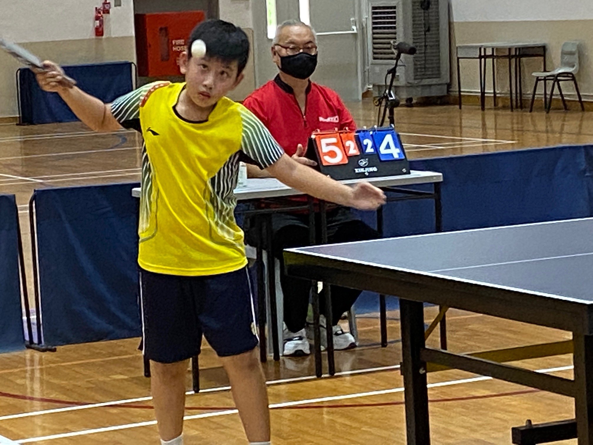NSG East Zone Snr Div boys table tennis final - Kong Hwas Ang Ray Tze