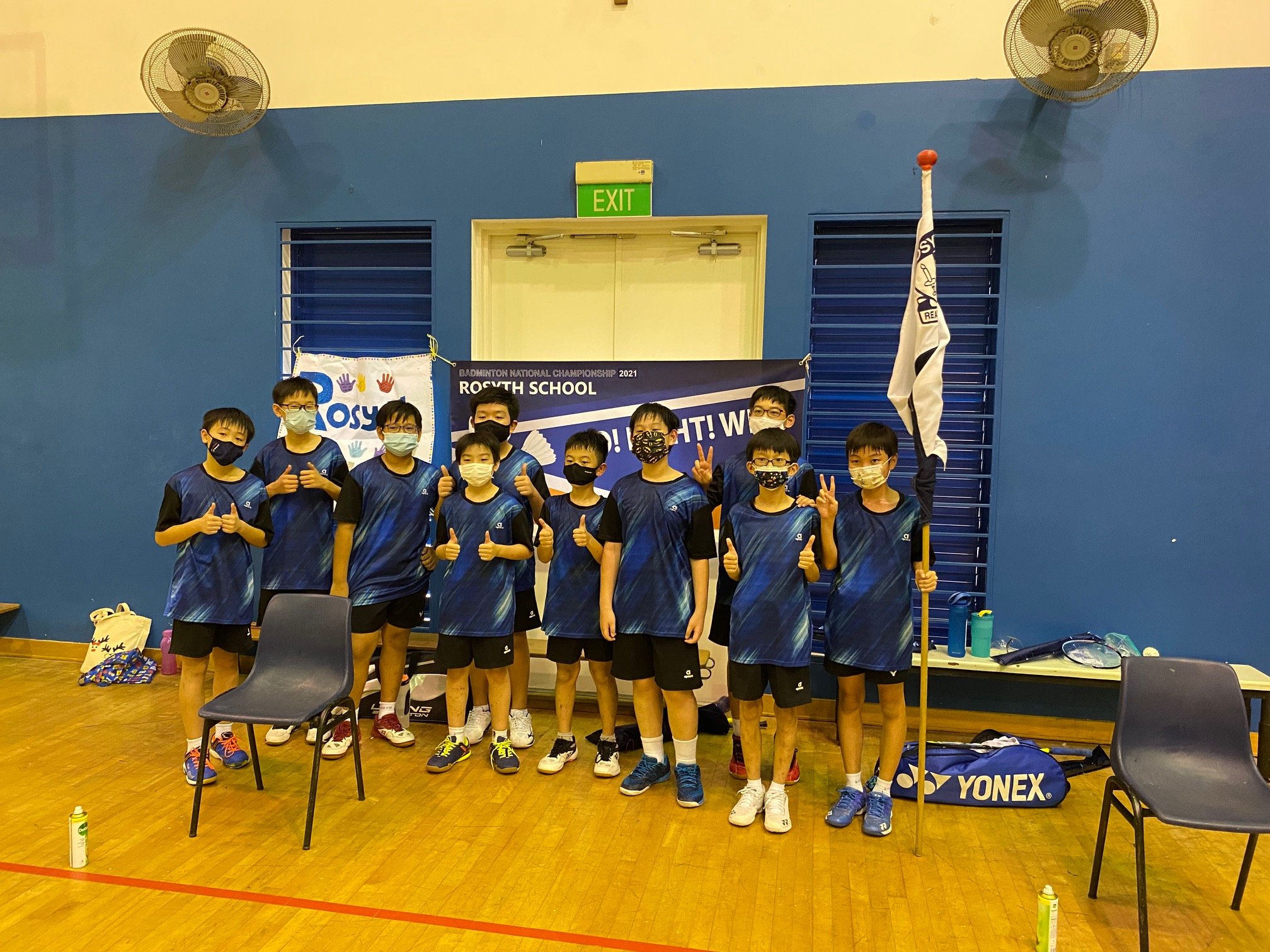 NSG Snr Div North Zone boys’ badminton final - rosyth team-1