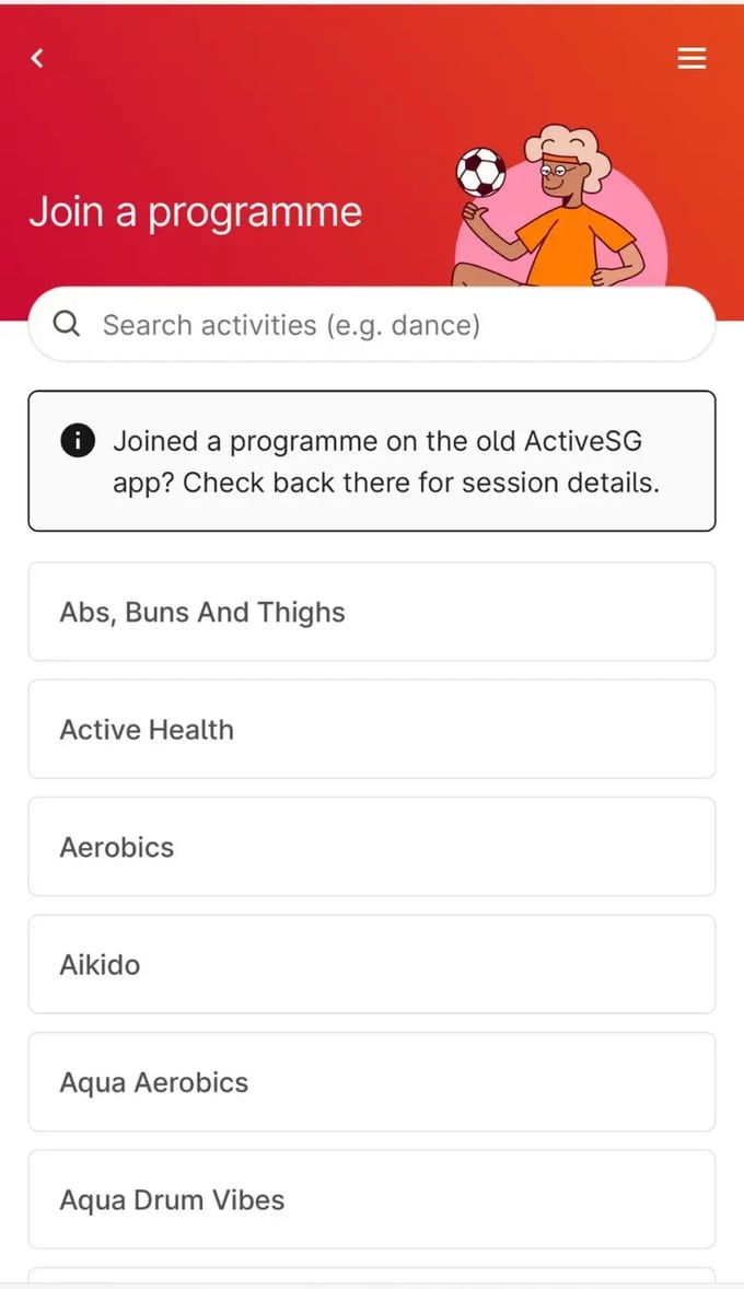 Step 1 Select the desired programme