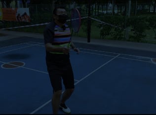 Badminton Training Outdoors
