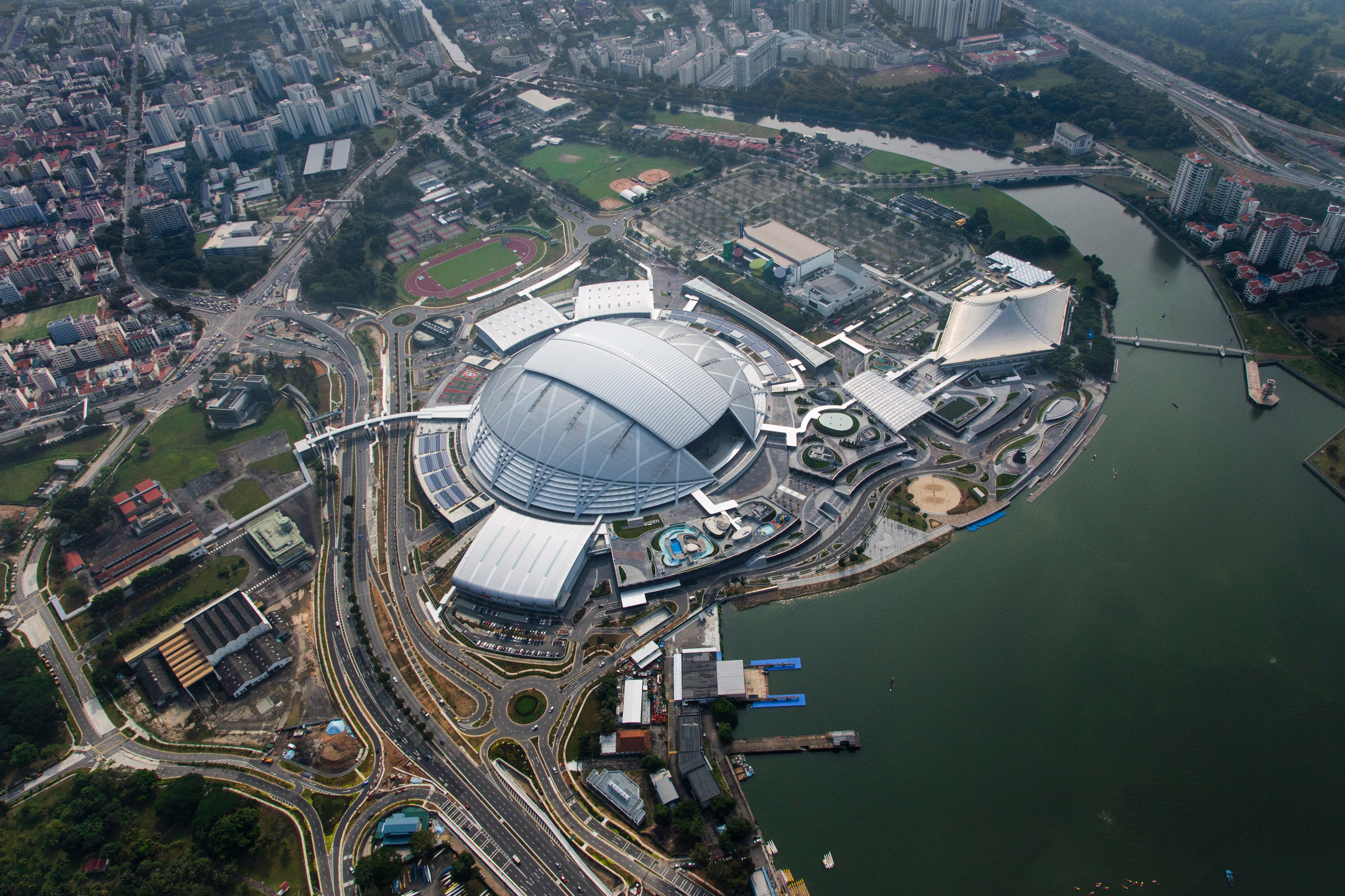 Singapore Sports Hub - Aerial View 1 (Singapore Tourism Board)